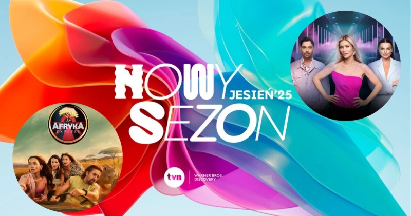 Grafika promująca jesienną ramówkę TVN