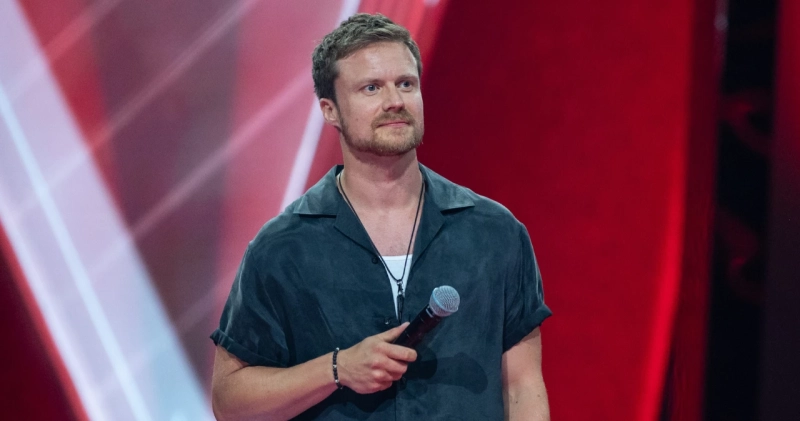 Marcin Spenner na planie programu The Voice of Poland