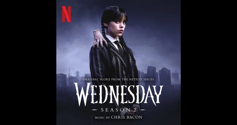 Okładka soundtracku do 2. sezonu serialu Wednesday