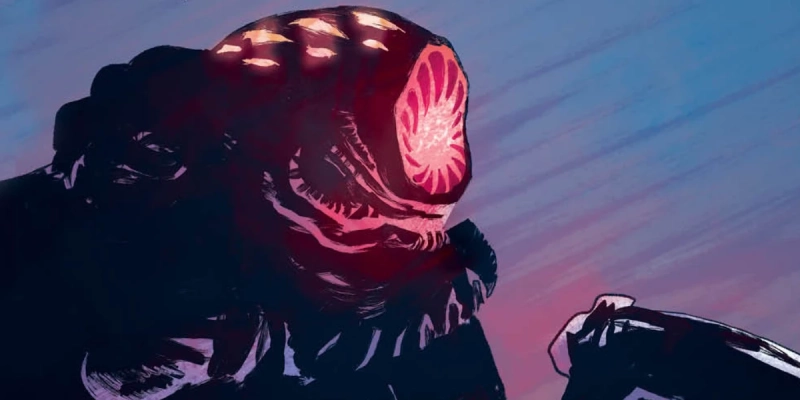 Fragment okładki 5. numeru komiksu Coś zabija dzieciaki.