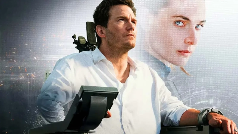Mercy - Chris Pratt i Rebecca Ferguson na plakacie
