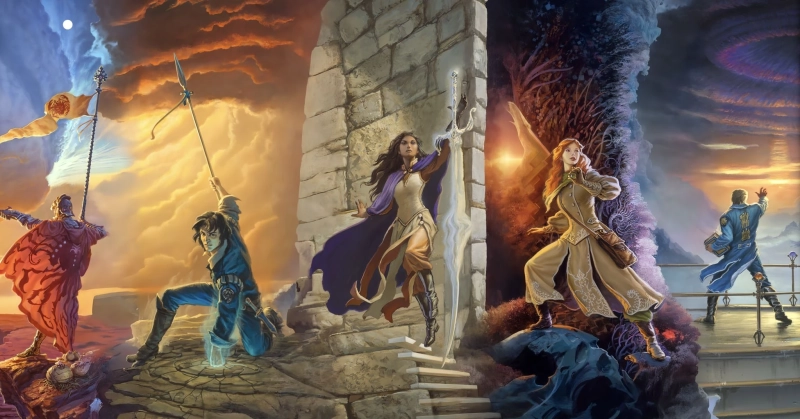 Archiwum Burzowego Światła - połączone okładki tomów cyklu autorstwa Michaela Whelana