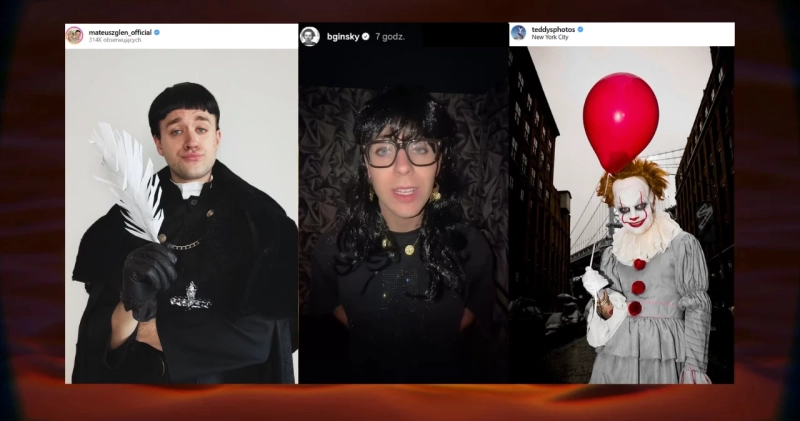 Zrzut ekranu z Instagrama