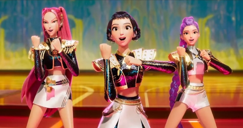 Zdjęcie z animacji K-popowe łowczynie demonów