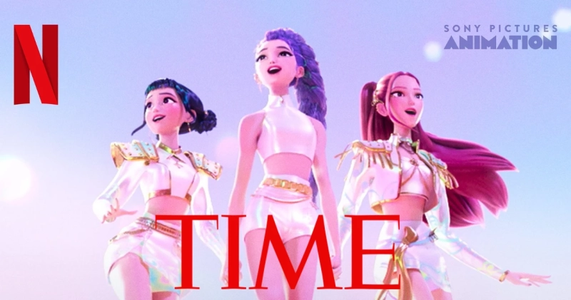 Okładka z animacji K-popowe łowczynie demonów 