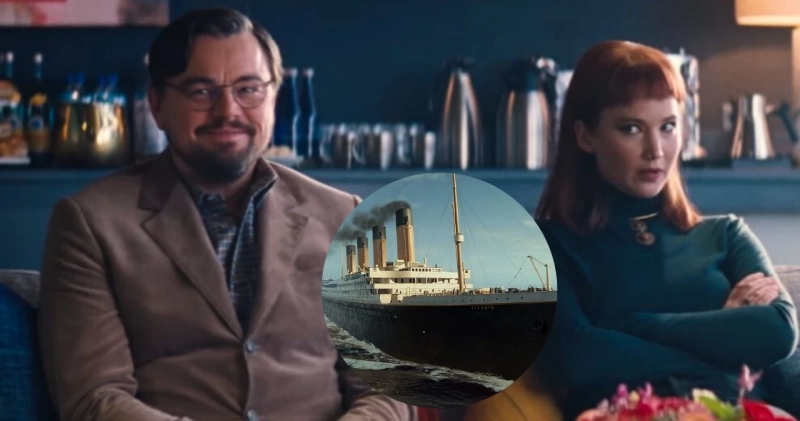 Leonardo DiCaprio i Jennifer Lawrence w filmie Nie patrz w górę