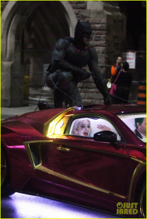 Margot Robbie, Jared Leto and Ben Affleck seen filming on set of Suicide Squad in Toronto