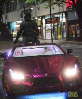 Margot Robbie, Jared Leto and Ben Affleck seen filming on set of Suicide Squad in Toronto