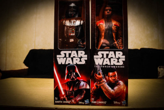 Finn i Darth Vader - figurki