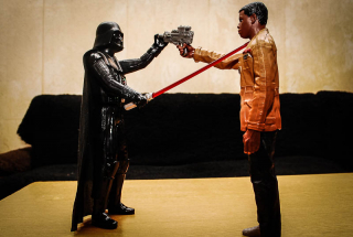 Finn i Darth Vader - figurki