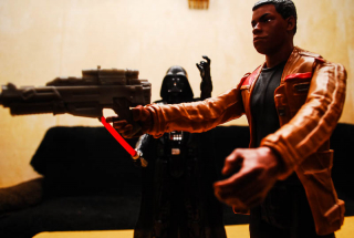 Finn i Darth Vader - figurki