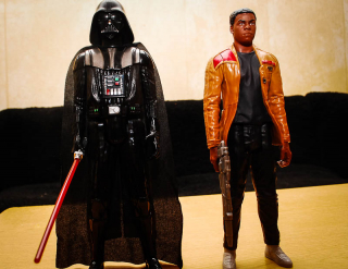 Finn i Darth Vader - figurki