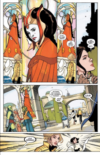 Leia na Naboo - kadr z komiksu