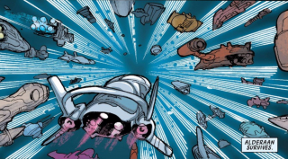 Ocaleni Alderaańczycy - kadr z komiksu Leia