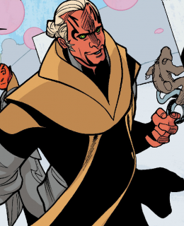 Pół-Alderrańczyk z Espirionu - kadr z komiksu Leia