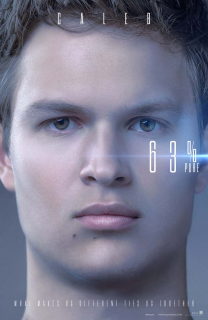 Ansel Elgort na plakacie filmu Wierna