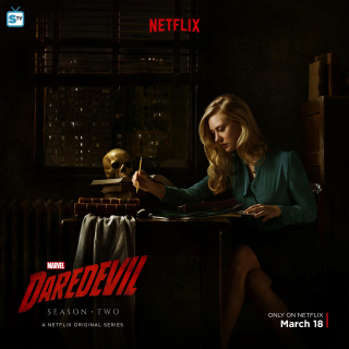 Karen Page na plakacie Daredevila