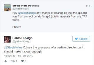 Pablo Hidalgo - wpis z Twittera