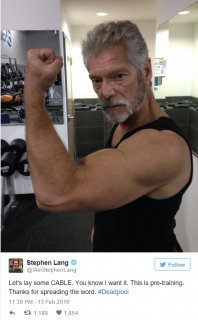 Stephen Lang - wpis z twittera - zdjęcie