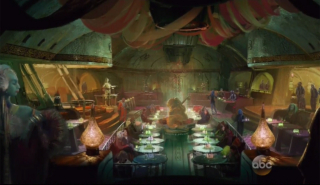 Star Wars Land - szkic koncepcyjny