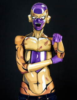 Niesamowity body painting