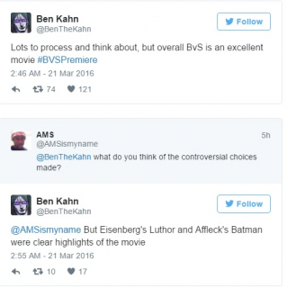 Batman v Siuperman: Świt sprawiedliwości - krótka recenzja z Twittera