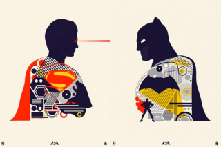 Batman v Superman: Świt sprawiedliwości - fanowski plakat