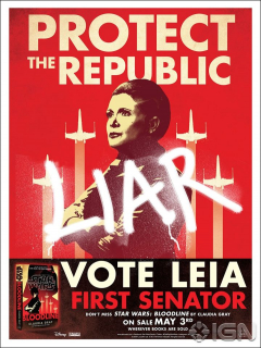 Leia Organa - plakat wyborczy