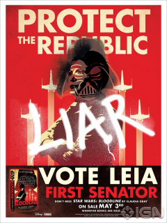 Leia Organa - plakat wyborczy