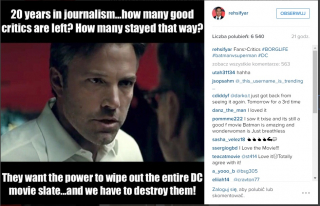 Ray Fisher - wpis z Instagrama