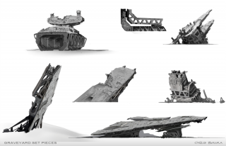 Szkice koncepcyjne z Przebudzenia mocy