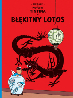 Tintin. Błękitny lotos - okładka