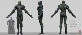 Batman v Superman - szkic koncepcyjny