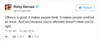 Ricky Gervais na Twitterze