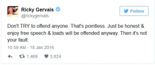 Ricky Gervais na Twitterze