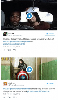 Kapitan Ameryka potrzebuje chłopaka - wpis z Twittera