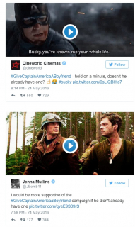 Kapitan Ameryka potrzebuje chłopaka - wpis z Twittera