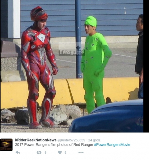 Power Rangers - zdjęcie z planu filmu z 2017 roku