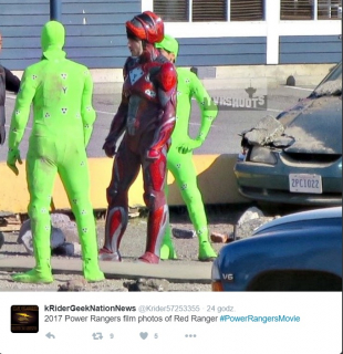 Power Rangers - zdjęcie z planu filmu z 2017 roku