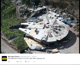 Gwiezdne Wojny: Część VIII - zdjęcie z planu