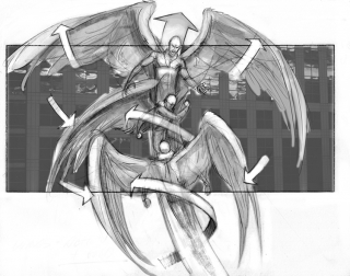 Skasowany Spider-Man – szkic