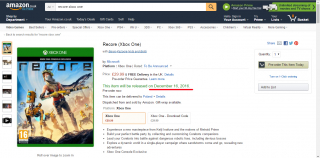 Karta produktu Amazon