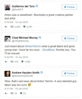 Anton Yelchin - reakcje po śmierci