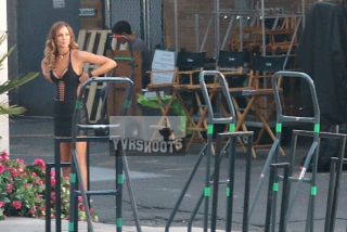 Lucyfer - zdjęcie z planu - Tricia Helfer