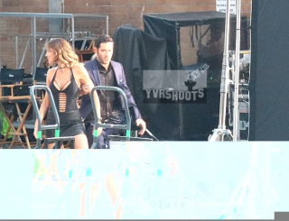 Lucyfer - zdjęcie z planu - Tricia Helfer