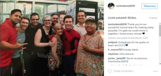 Tom Holland w szpitalu