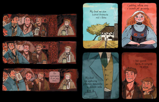 Przez las - ilustracje