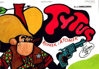 Tytus, Romek i A'Tomek. Księga IX: Tytus na Dzikim Zachodzie - okładka