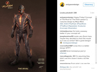 Flash - Rival, szkic koncepcyjny