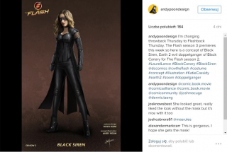 Flash - Black Siren, szkic koncepcyjny